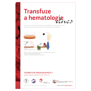 Transfuze a hematologie dnes